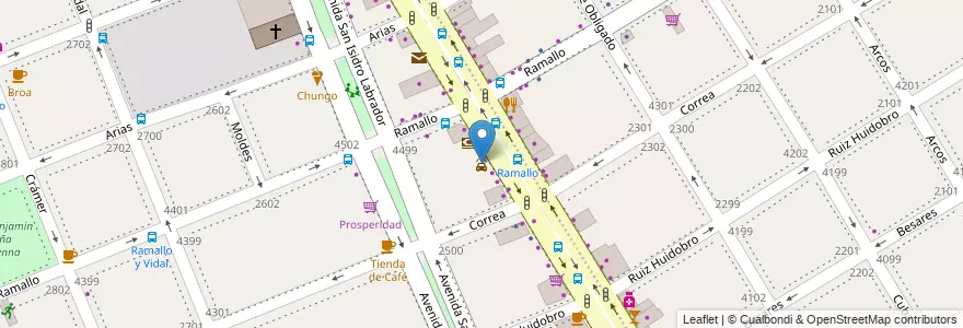 Mapa de ubicacion de Nuñez, Saavedra en アルゼンチン, Ciudad Autónoma De Buenos Aires, ブエノスアイレス, Comuna 13.