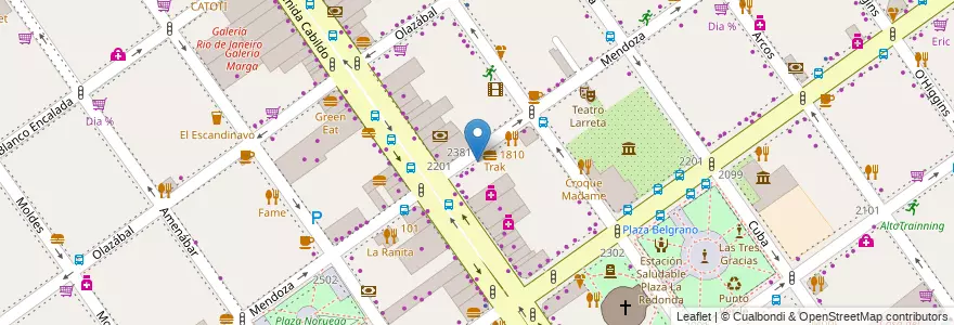 Mapa de ubicacion de NutriMax, Belgrano en Argentina, Autonomous City Of Buenos Aires, Autonomous City Of Buenos Aires, Comuna 13.