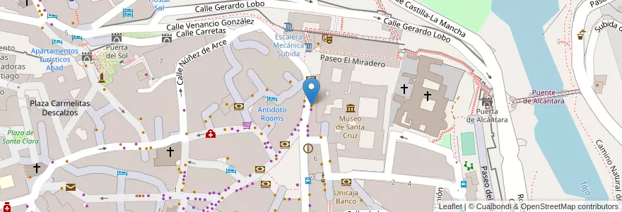 Mapa de ubicacion de O´Briens Irish Pub en スペイン, カスティーリャ＝ラ・マンチャ州, Toledo, Toledo, Toledo.