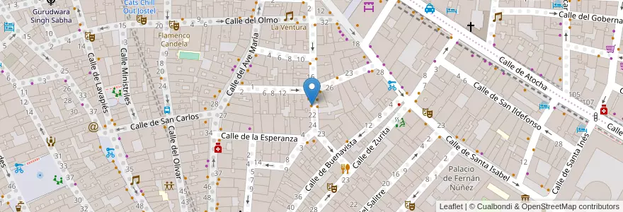 Mapa de ubicacion de O Can Sentado en 西班牙, Comunidad De Madrid, Comunidad De Madrid, Área Metropolitana De Madrid Y Corredor Del Henares, Madrid.