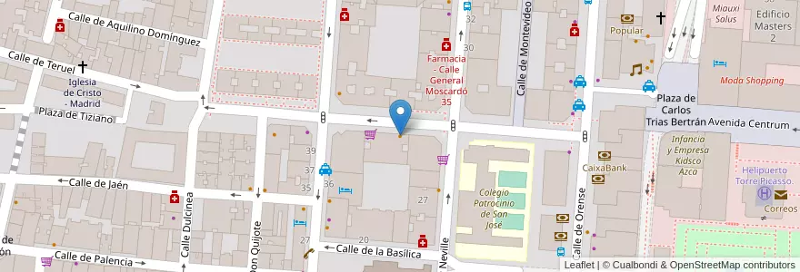 Mapa de ubicacion de O Pazo en 西班牙, Comunidad De Madrid, Comunidad De Madrid, Área Metropolitana De Madrid Y Corredor Del Henares, Madrid.