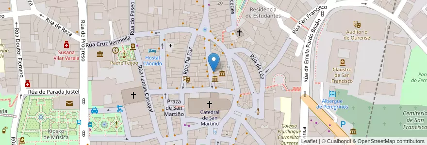 Mapa de ubicacion de O pote en إسبانيا, غاليسيا, أورنسي, Ourense, أورنسي.