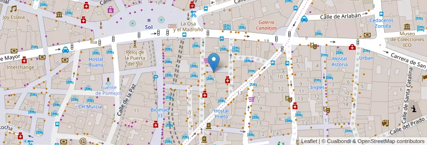 Mapa de ubicacion de O' Reilly's en إسبانيا, منطقة مدريد, منطقة مدريد, Área Metropolitana De Madrid Y Corredor Del Henares, مدريد.