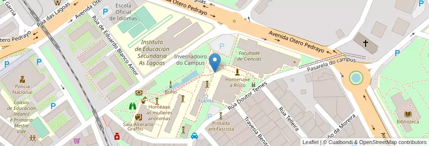 Mapa de ubicacion de O reloxo do tempo en Spagna, Galizia, Ourense, Ourense, Ourense.