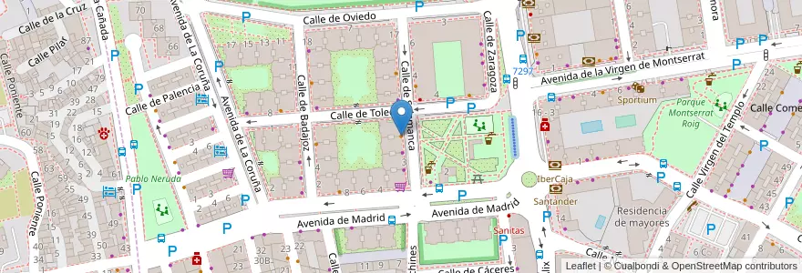 Mapa de ubicacion de Oasis en اسپانیا, بخش خودمختار مادرید, بخش خودمختار مادرید, Área Metropolitana De Madrid Y Corredor Del Henares, San Fernando De Henares, Coslada.