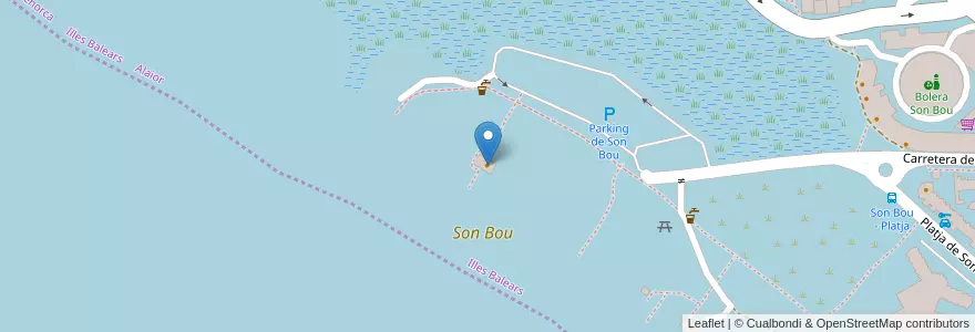 Mapa de ubicacion de Oasis Restaurante en اسپانیا, جزایر بالئارس, España (Mar Territorial), Menorca, جزایر بالئارس, Alaior.