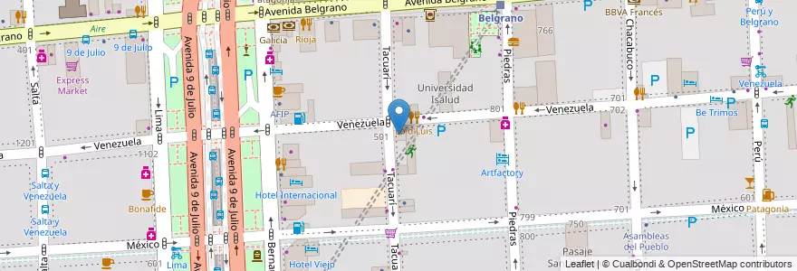 Mapa de ubicacion de Obra Social de Aeronavegación de Entes Privados, Montserrat en Argentina, Autonomous City Of Buenos Aires, Comuna 1, Autonomous City Of Buenos Aires.