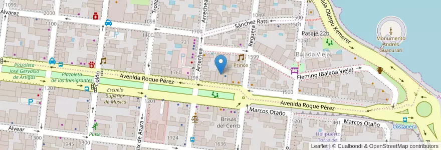 Mapa de ubicacion de Obra Social de los Trabajadores de las Comunicaciones en Аргентина, Misiones, Departamento Capital, Municipio De Posadas.