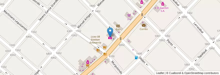 Mapa de ubicacion de Obra Social de los Trabajadores Municipales de la Ciudad de Bs.As., Mataderos en Argentine, Ciudad Autónoma De Buenos Aires, Comuna 9, Buenos Aires.