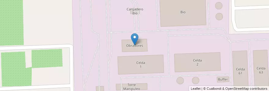 Mapa de ubicacion de Obradores en آرژانتین, سانتافه, Departamento Rosario, Municipio De Villa Gobernador Gálvez.