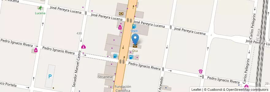 Mapa de ubicacion de Oca en Argentinië, Buenos Aires, Partido De Lomas De Zamora, Lomas De Zamora.
