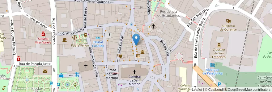 Mapa de ubicacion de O'Comellón en إسبانيا, غاليسيا, أورنسي, Ourense, أورنسي.