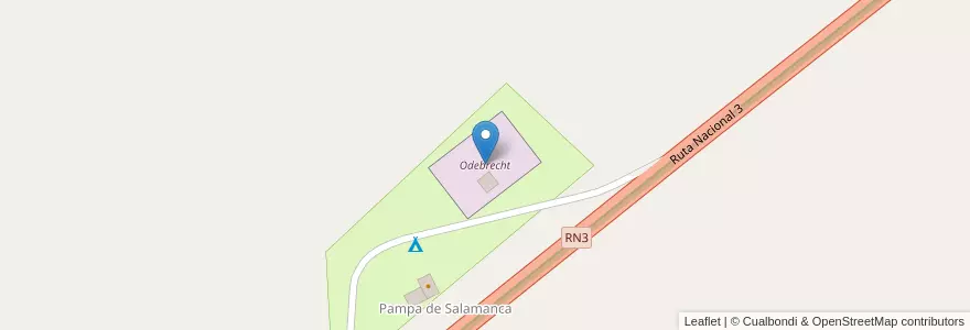 Mapa de ubicacion de Odebrecht en الأرجنتين, شوبوت, Departamento Escalante.