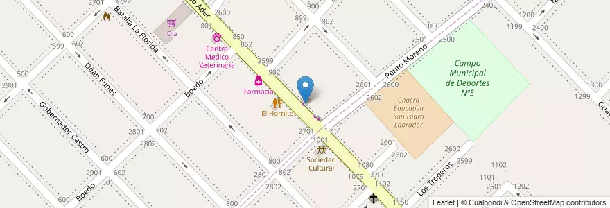 Mapa de ubicacion de Odontologia en الأرجنتين, بوينس آيرس, Partido De San Isidro, Villa Adelina.