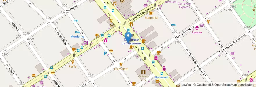 Mapa de ubicacion de Odontología, Belgrano en آرژانتین, Ciudad Autónoma De Buenos Aires, Buenos Aires, Comuna 13.