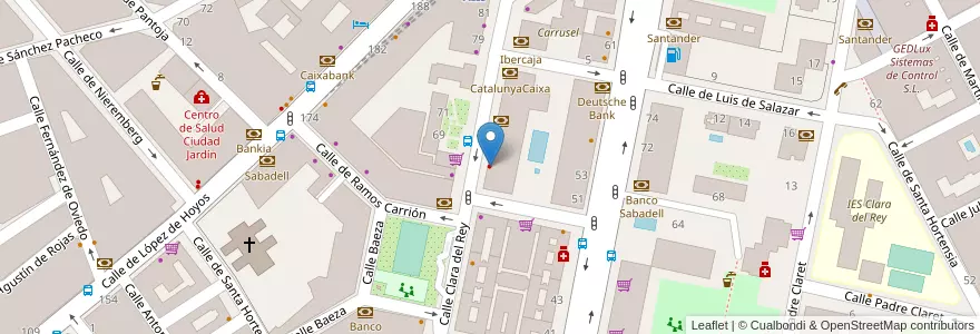 Mapa de ubicacion de Odontologia Dra. Irene Borro en Spain, Community Of Madrid, Community Of Madrid, Área Metropolitana De Madrid Y Corredor Del Henares, Madrid.