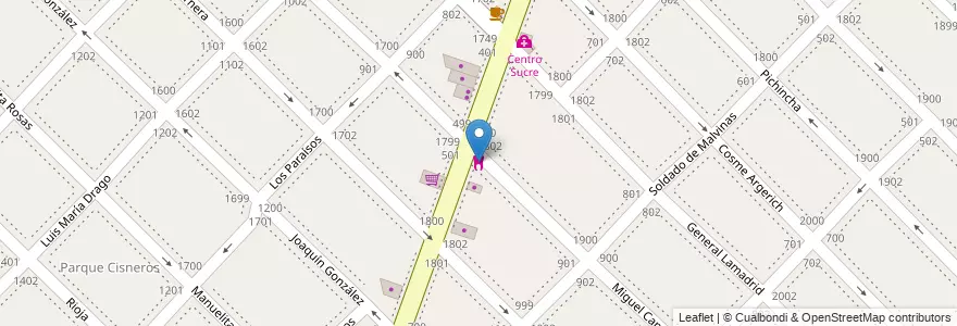 Mapa de ubicacion de Odontologia G&H en Argentina, Buenos Aires, Partido De San Isidro, Villa Adelina.