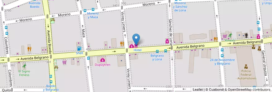 Mapa de ubicacion de Odontologia Integral, Almagro en Аргентина, Буэнос-Айрес, Comuna 5, Буэнос-Айрес.