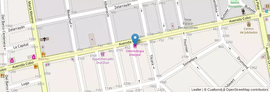 Mapa de ubicacion de Odontologia Integral, Nueva Pompeya en Argentina, Ciudad Autónoma De Buenos Aires, Comuna 7, Buenos Aires.