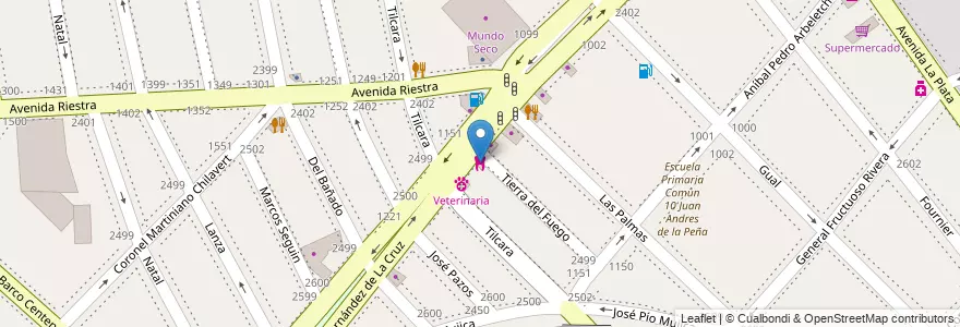 Mapa de ubicacion de Odontologia, Nueva Pompeya en アルゼンチン, Ciudad Autónoma De Buenos Aires, Comuna 4, ブエノスアイレス.