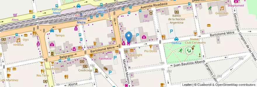 Mapa de ubicacion de OdontologíaRM en Arjantin, Buenos Aires, Partido De La Matanza, Ramos Mejía.