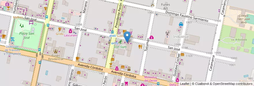 Mapa de ubicacion de OffClick en Argentine, Santa Fe, Departamento Rosario, Municipio De Funes, Funes.