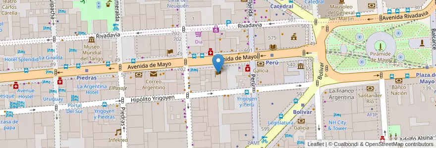 Mapa de ubicacion de Oficina Comercial y Cultural de Taipei en Argentina en Argentina, Autonomous City Of Buenos Aires, Comuna 1, Autonomous City Of Buenos Aires.