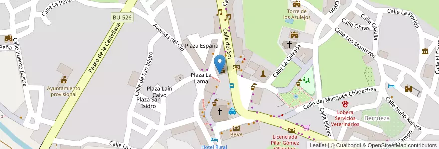 Mapa de ubicacion de Oficina de Correos en Espanha, Castela E Leão, Burgos, Las Merindades, Espinosa De Los Monteros.