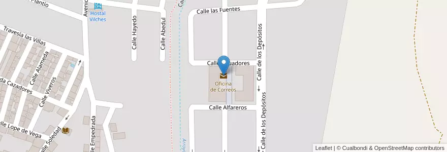 Mapa de ubicacion de Oficina de Correos en Испания, Мадрид, Мадрид, Cuenca Del Medio Jarama, Camarma De Esteruelas.