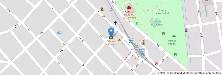 Mapa de ubicacion de Oficina de Correos en スペイン, バレンシア州, València / Valencia, L'Horta Oest, Paterna.