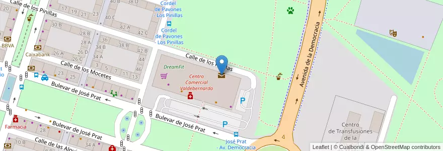 Mapa de ubicacion de Oficina de Correos en Spagna, Comunidad De Madrid, Comunidad De Madrid, Área Metropolitana De Madrid Y Corredor Del Henares, Madrid.