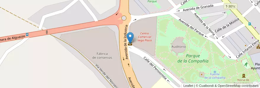Mapa de ubicacion de Oficina de Correos en スペイン, ムルシア州, ムルシア州, Vega Media Del Segura, Molina De Segura.