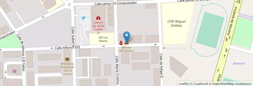 Mapa de ubicacion de Oficina de Correos en Spagna, Comunidad De Madrid, Comunidad De Madrid, Área Metropolitana De Madrid Y Corredor Del Henares, Parla.