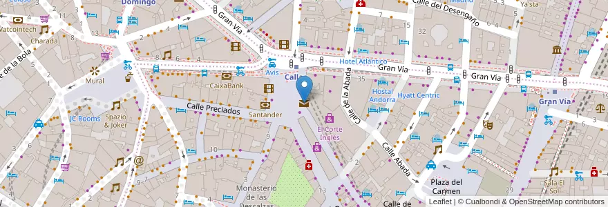 Mapa de ubicacion de Oficina de Correos en Sepanyol, Comunidad De Madrid, Comunidad De Madrid, Área Metropolitana De Madrid Y Corredor Del Henares, Madrid.