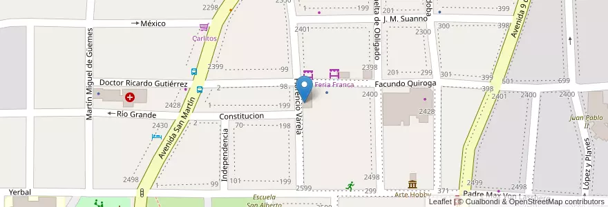 Mapa de ubicacion de Oficina de Empleo en Аргентина, Misiones, Departamento Libertador General San Martín, Municipio De Puerto Rico.