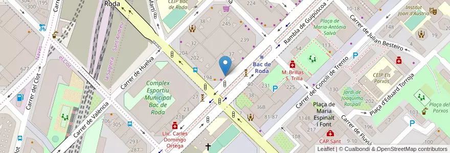 Mapa de ubicacion de Oficina de Treball en Spanje, Catalonië, Barcelona, Barcelonès, Barcelona.