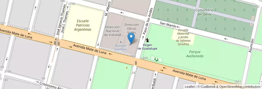 Mapa de ubicacion de Oficina E&P en الأرجنتين, Tucumán, San Miguel De Tucumán, Departamento Capital, San Miguel De Tucumán.