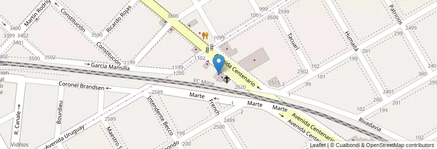 Mapa de ubicacion de Oficina Mecánica en Arjantin, Buenos Aires, Partido De San Isidro, Partido De San Fernando, Beccar.