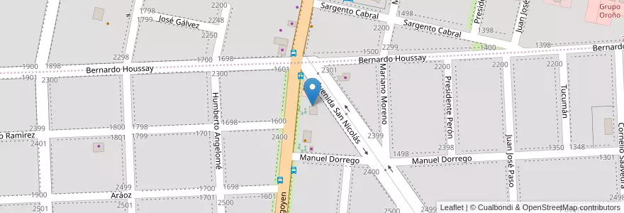 Mapa de ubicacion de Ofir en Argentinië, Santa Fe, Departamento Rosario, Municipio De Funes, Funes.