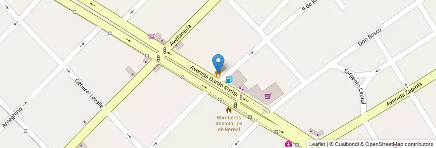 Mapa de ubicacion de Ofiria en Argentinië, Buenos Aires, Partido De Quilmes, Bernal.