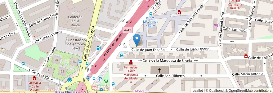 Mapa de ubicacion de O'Freixo en Spain, Community Of Madrid, Community Of Madrid, Área Metropolitana De Madrid Y Corredor Del Henares, Madrid.