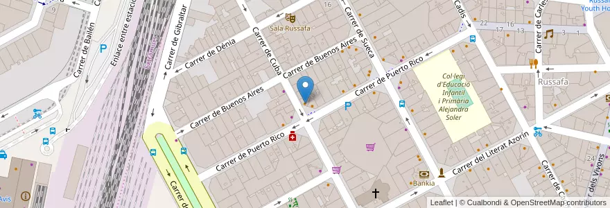 Mapa de ubicacion de Oh Lisboa en Spain, Valencian Community, Valencia, Comarca De València, Valencia.