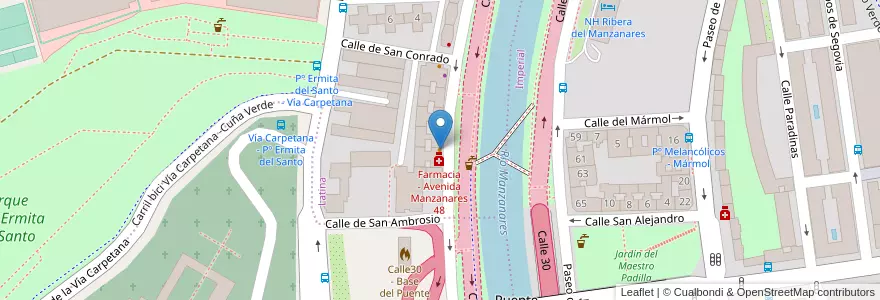 Mapa de ubicacion de Oh, My God en Испания, Мадрид, Мадрид, Área Metropolitana De Madrid Y Corredor Del Henares, Мадрид.