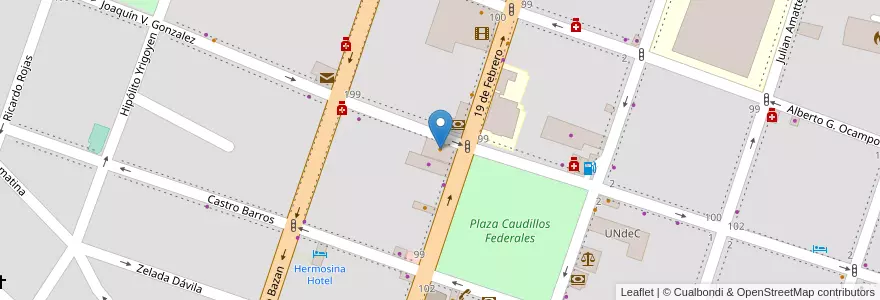 Mapa de ubicacion de Oh Santino en 阿根廷, La Rioja, Departamento Chilecito, Chilecito.