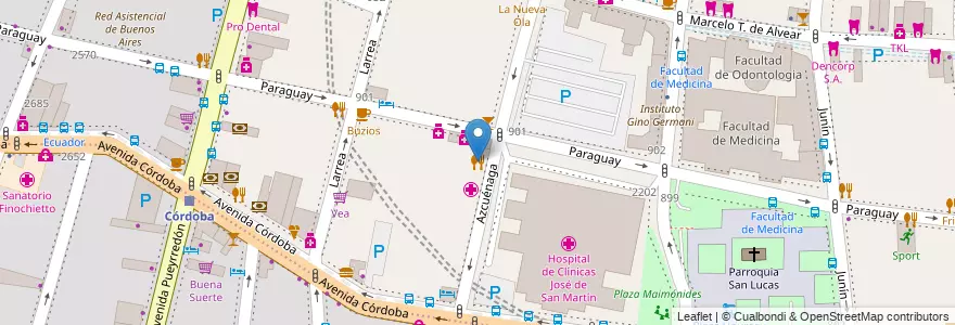 Mapa de ubicacion de Ohlalá, Recoleta en アルゼンチン, Ciudad Autónoma De Buenos Aires, Comuna 2, ブエノスアイレス.