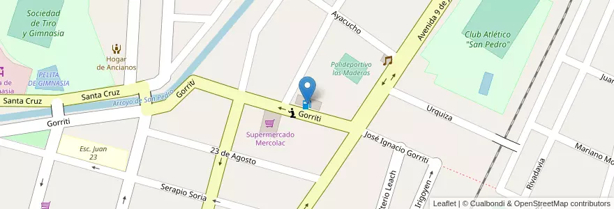 Mapa de ubicacion de OIL en 아르헨티나, Jujuy, Departamento San Pedro, Municipio De San Pedro De Jujuy.