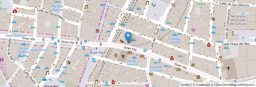 Mapa de ubicacion de Oink en إسبانيا, منطقة مدريد, منطقة مدريد, Área Metropolitana De Madrid Y Corredor Del Henares, مدريد.