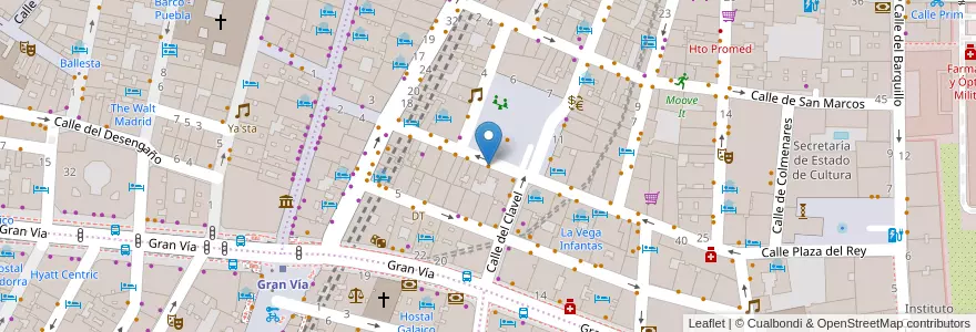 Mapa de ubicacion de Oink en スペイン, マドリード州, Comunidad De Madrid, Área Metropolitana De Madrid Y Corredor Del Henares, Madrid.