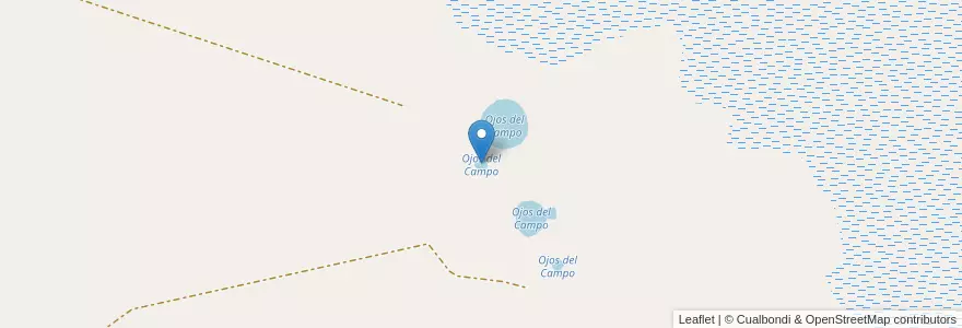 Mapa de ubicacion de Ojos del Campo en Argentina, Catamarca, Departamento Antofagasta De La Sierra, Municipio De Antofagasta De La Sierra.