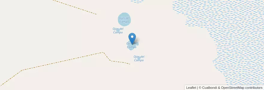 Mapa de ubicacion de Ojos del Campo en アルゼンチン, カタマルカ州, Departamento Antofagasta De La Sierra, Municipio De Antofagasta De La Sierra.